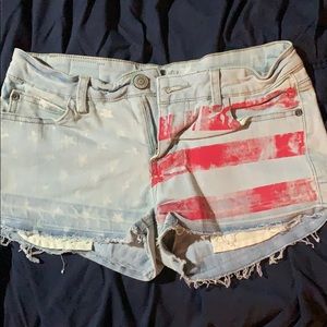 Super soft American flag shorts